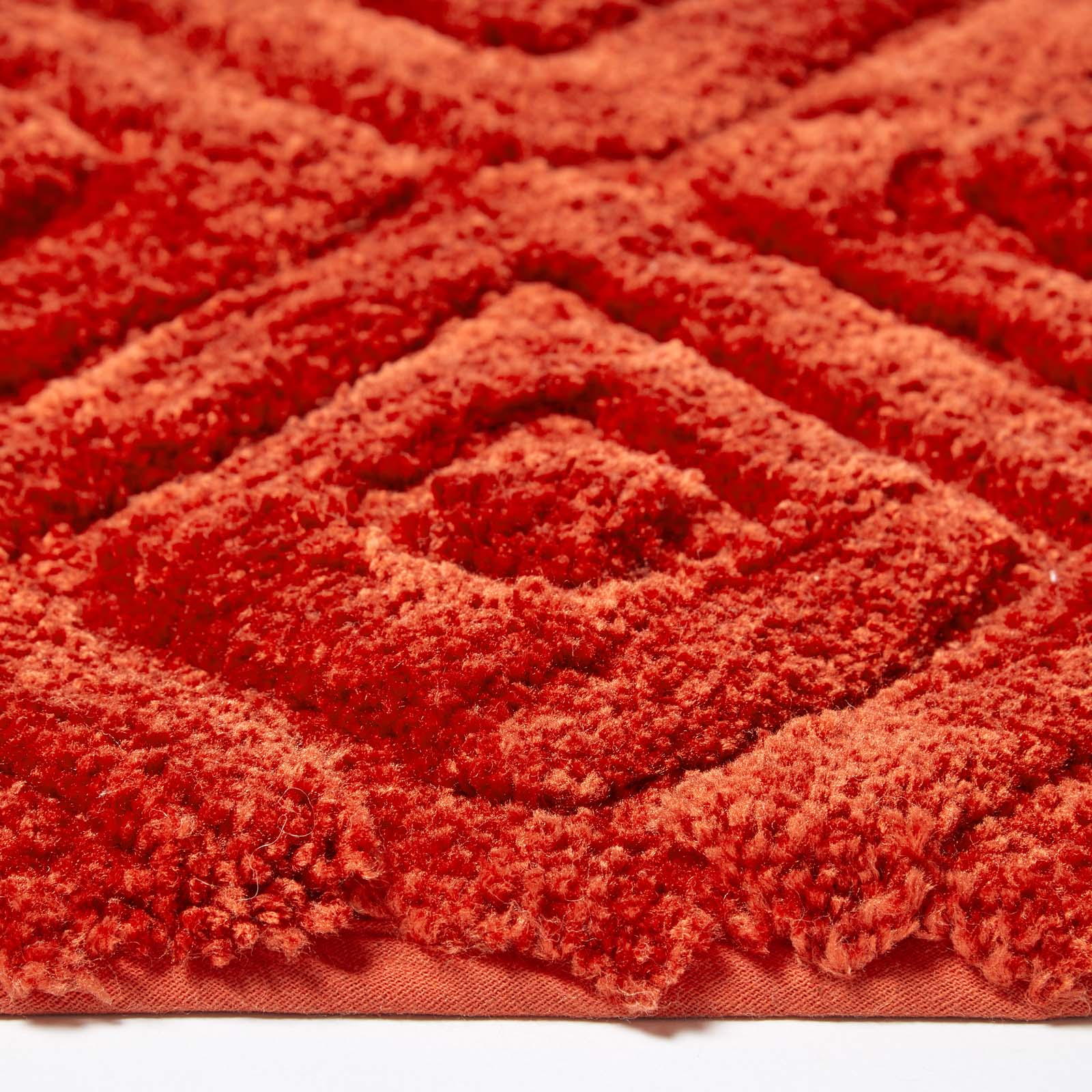 Ikat Pattern Bath Mat | 50 x 80cm | Orange