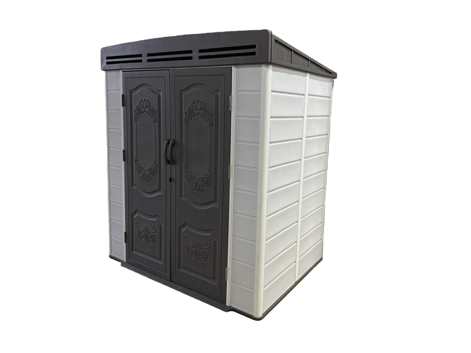 Indoor & Outdoor Living 6x4ft Plastic Shed With Window And Aluminium Structured Support