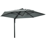 Wall Mounted Parasol W/ 180° Rotatable Canopy
