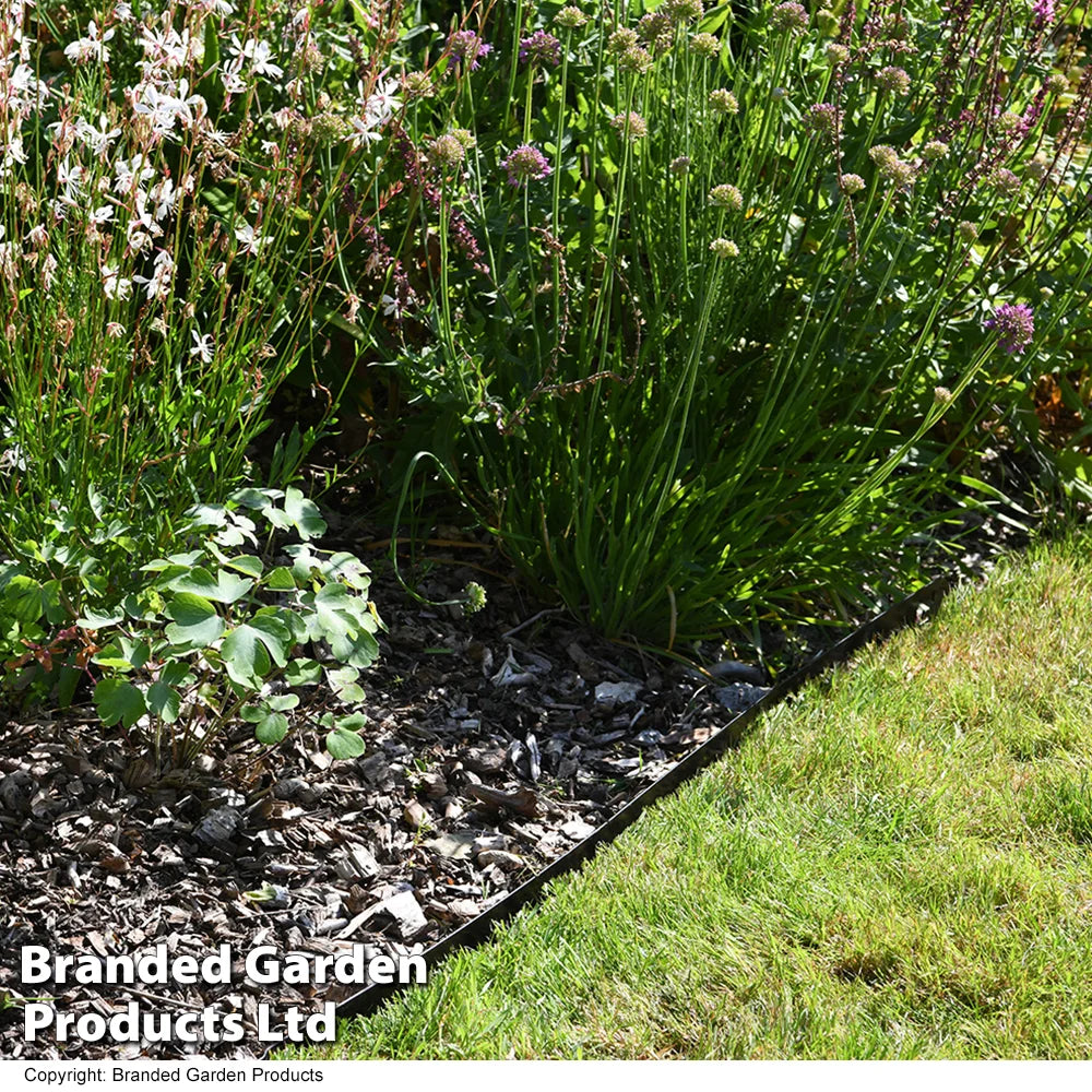 Heavy Duty Metal Border Edging Black