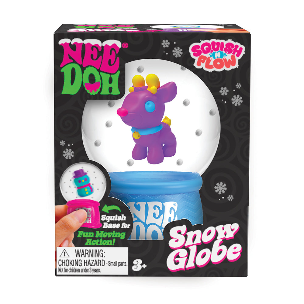 Needoh Squish N Flow Snow Globe - Christmas Fidget Toy