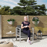 Patio Furniture Aluminium Armchair W/ Cushions