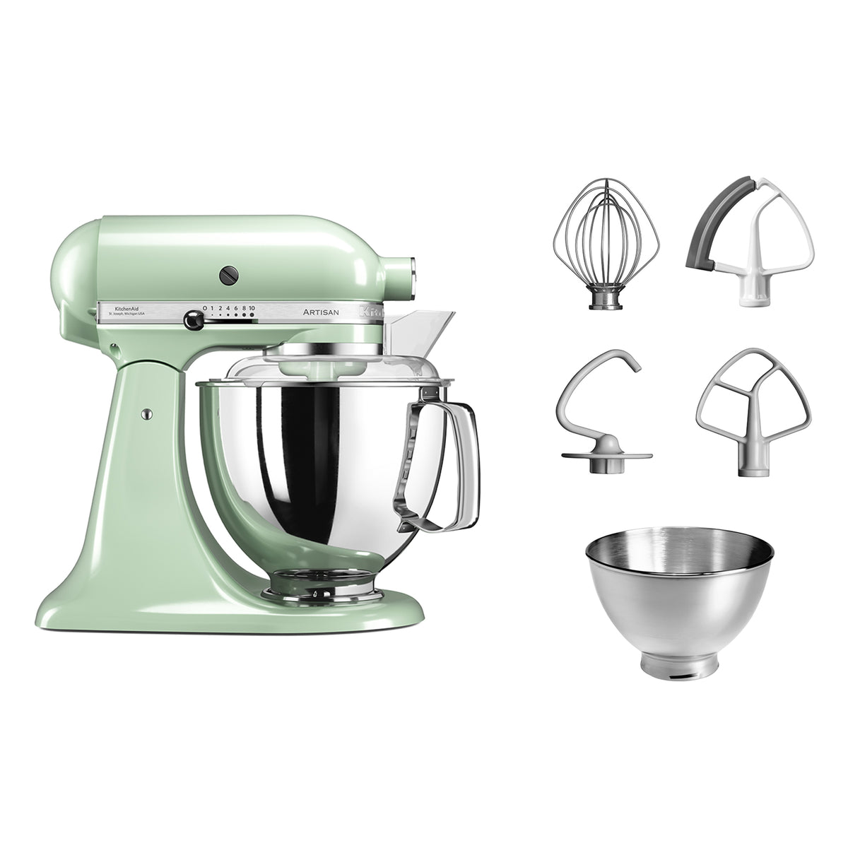 175 Artisan Stand Mixer With Premium Accessories | Pistachio