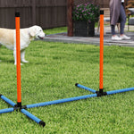 6 Pieces Dog Agility Equipment, Obstacle Training Course Kit, Orange