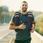 Weighted Vest With Adjustable Straps, Pocket | 10kg | Black