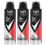 Men Maximum Protection 96h Antiperspirant Deodorant Sport Active 150ml, 3pk | 3