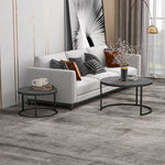 Stacking Coffee Tables Set, Marble Effect | Grey