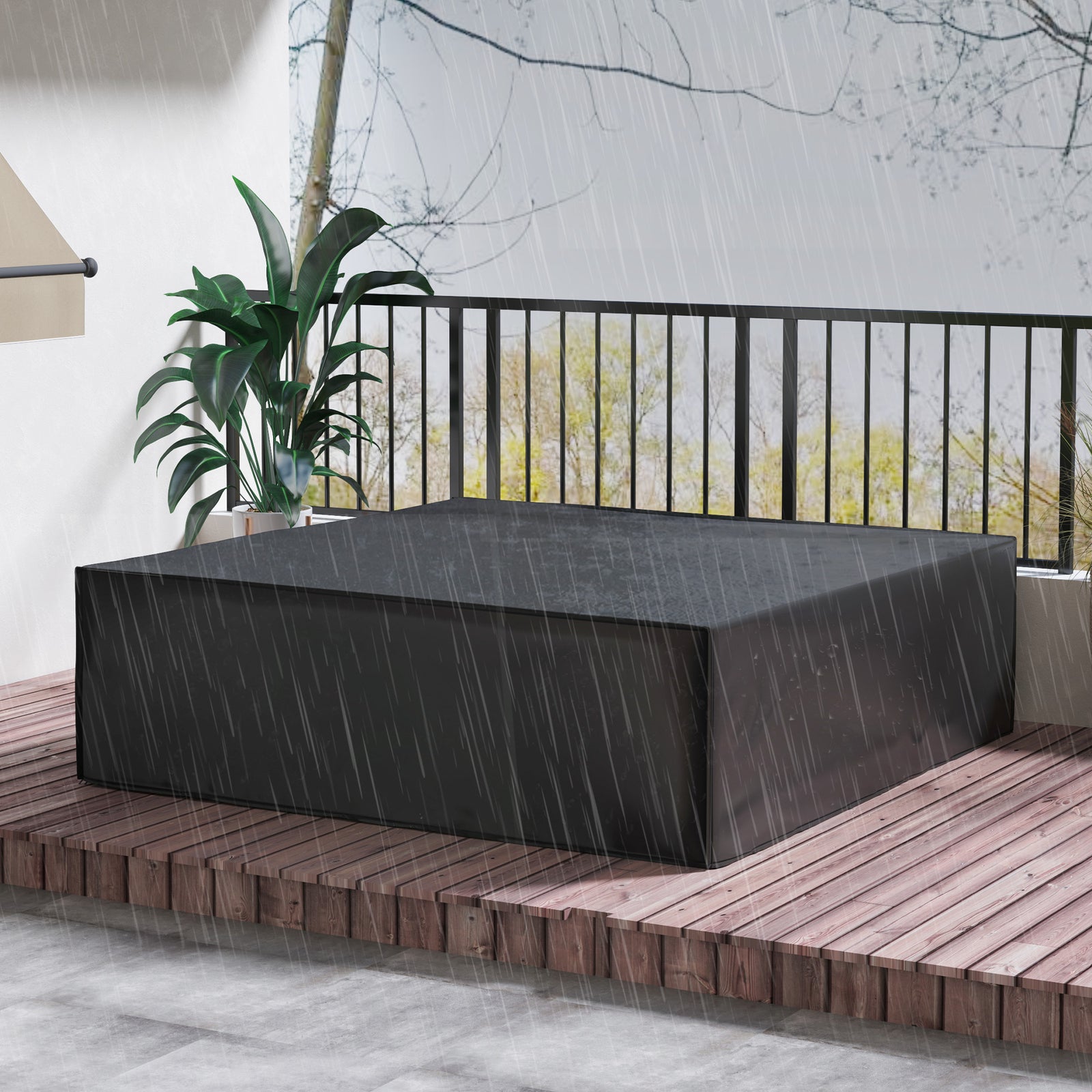 Large Square Cover Outdoor Furniture Waterproof Resist Fade