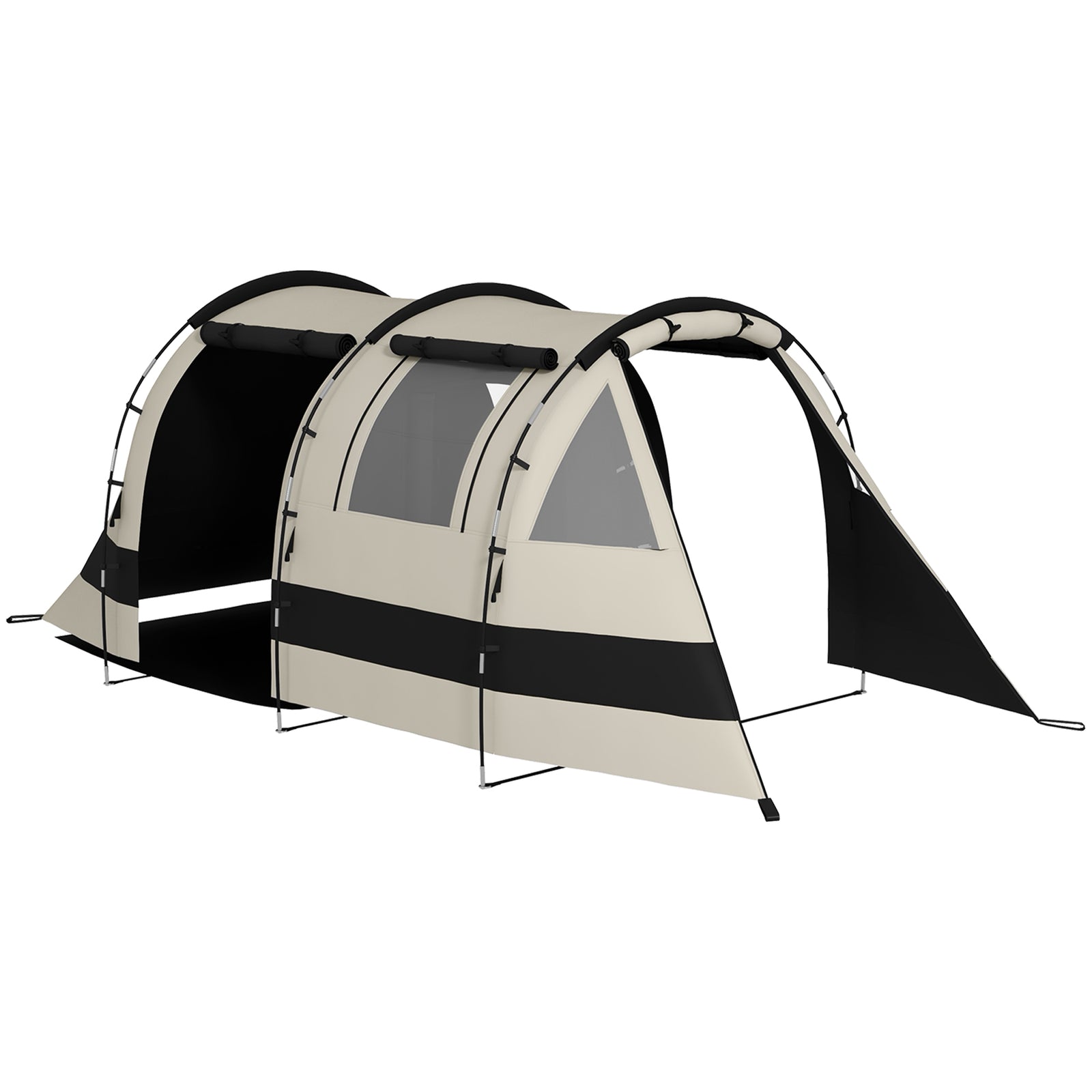 Blackout Camping Tent With Bedroom & Living Room For 4-5 | Khaki