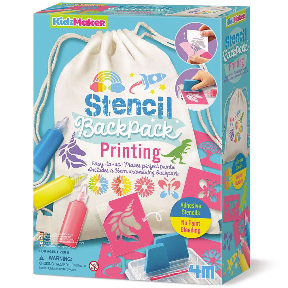 Kidzmaker - Stencil Backpack Printing