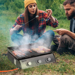 Gas Plancha Grill, Multi Burner | Large | Silver
