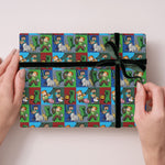 2 Sheets & 2 Tags Wrapping Paper