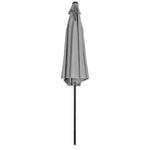 3m Garden Parasol Adjustable Tilting Parasol With Crank Handle For Outdoor Garden Patio Camping Without Base | One Size | Light Grey