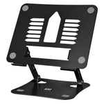 Laptop Stand Adjustable Portable Riser, Foldable Aluminium Holder For Macbook Airpro And 11 To 17 Inch Laptops | Black
