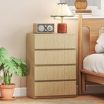 Bedroom Chest Of Drawers, 4 Drawers Dresser, Drawer Unit | Natural
