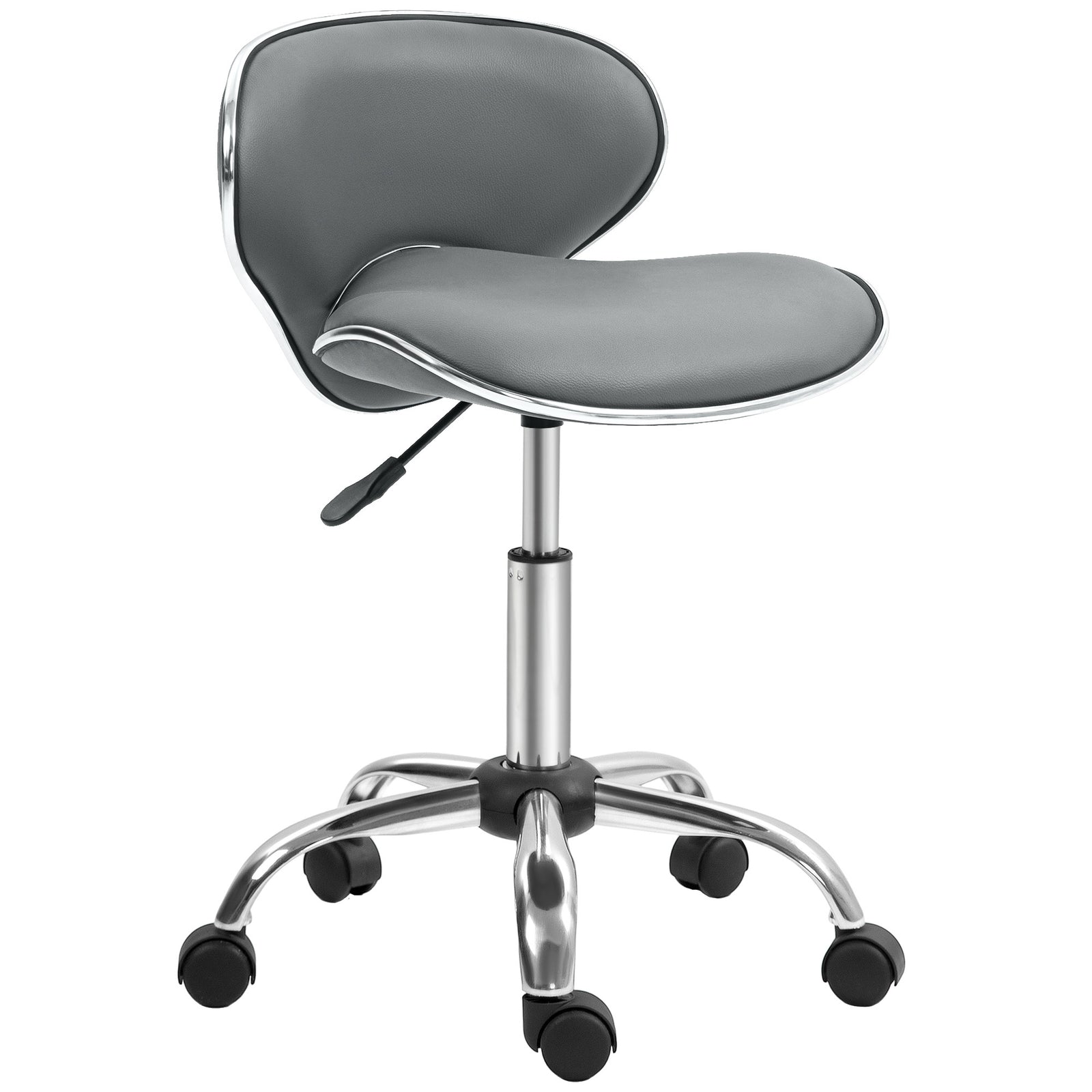 Office Chair Beauty Salon Rolling Technician Stool Chair | One Size | Gray