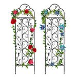 2 Pack Of Metal Garden Trellis Potted Climbing Plants Rack