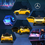 Mercedes-amg Cla 45 Licensed 12v Ride On Car W/ Music | Yellow