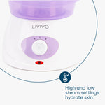 Livivo Facial Spa Steamer Puple With Aromatherapy Diffuser And Nozzles