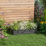216l Raised Garden Bed Steel Planter Box | Gray