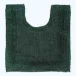 Luxury Reversible Cotton Bath Mat | Bath  Pedestal Set | Moss Green