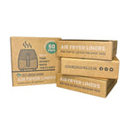 Air Fryer Liners, Suitable For All Air Fryers | Set of 4 | Brown