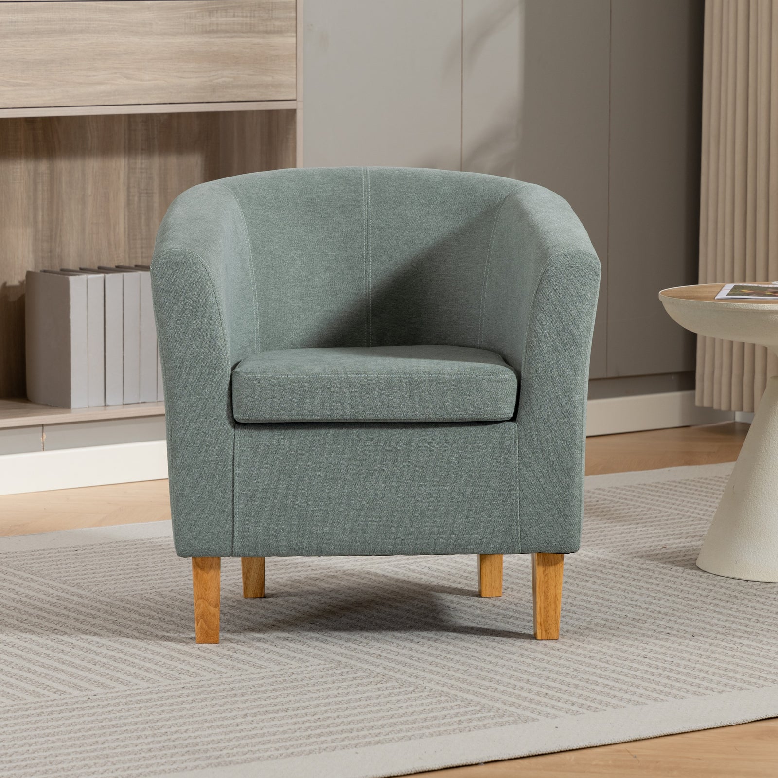 Millie Fabric Accent Chair | Duck Egg