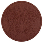 Recycled rubber Reversible Stepping Stone - Butterfly | Set of 2 | Terracotta