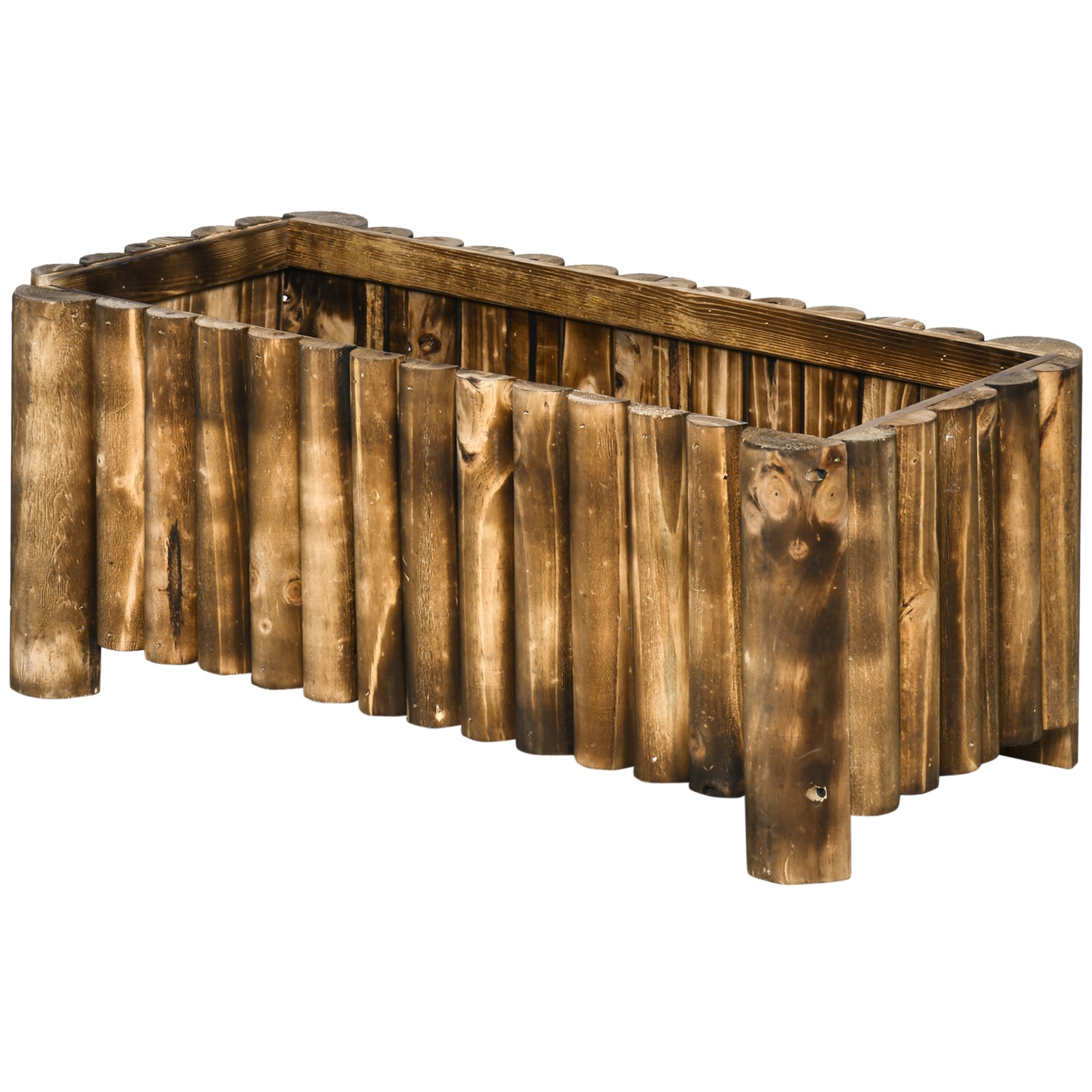 Raised Flower Bed Wooden Planter Box 4 Feet