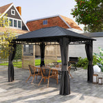 Outsunny 3x4m Hardtop Gazebo With Galvanised Steel Roof