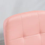 Curved Back Office Chair Adjustable | Pink