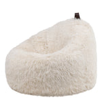 Cocoon Faux Fur Bean Bag Chair | White