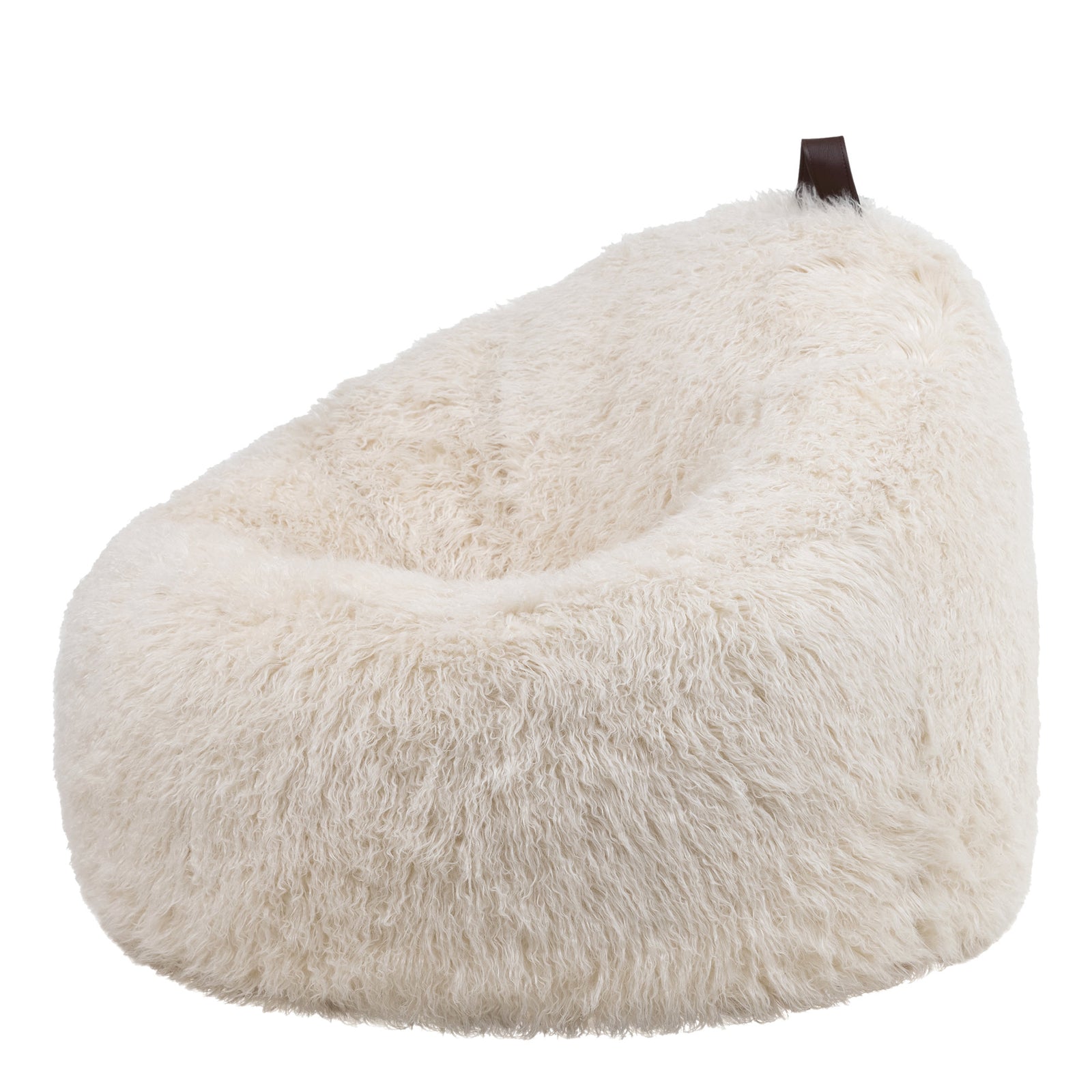 Cocoon Faux Fur Bean Bag Chair | White