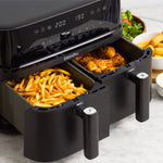 Switch Dual Air Fryer With Extra Large 10l Capacity, Pfas-free Drawer | Black