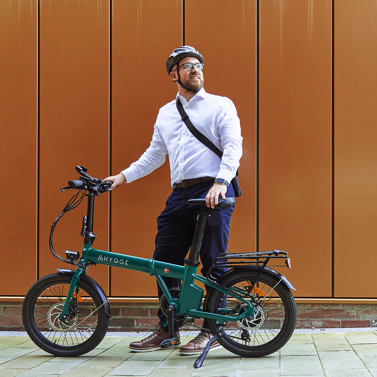 Virum 2025 Folding Bike - Lightweight E-bike | Green