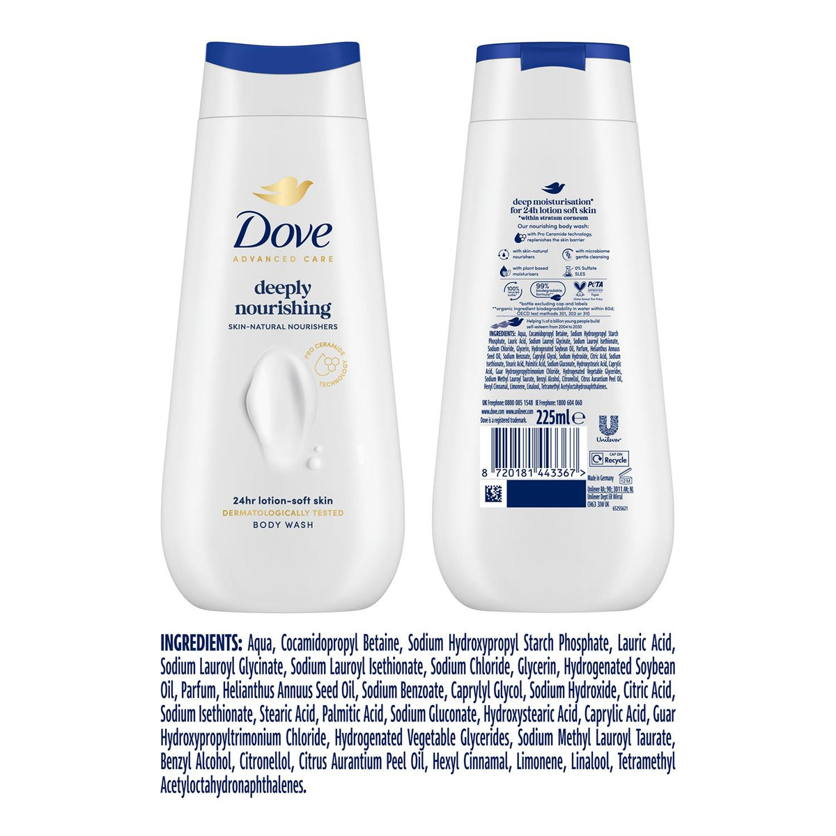 Advanced Care Body Wash Deeply Nourishing 24h Renewing Micromoisture | Set of 12