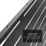 Metal Outdoor Privacy Screen 90cm X 180cm - Slats | 180cm x 90cm | Black