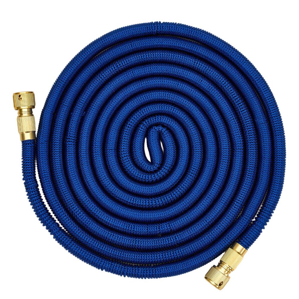 Expandable Garden Hose With Solid Brass Fittings | Small | Blue