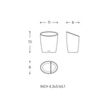 Toothbrush Holder, Matt Stone Unique Design Soft Finish, Saku Collection