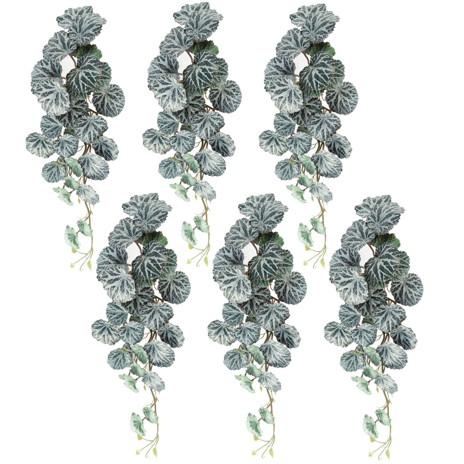 6 X 50cm Artificial Begonia Trailing  Plant