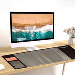 Multifunctional & Eco-friendly Office Desk Mouse Mat Pvc+ds Material | Brown