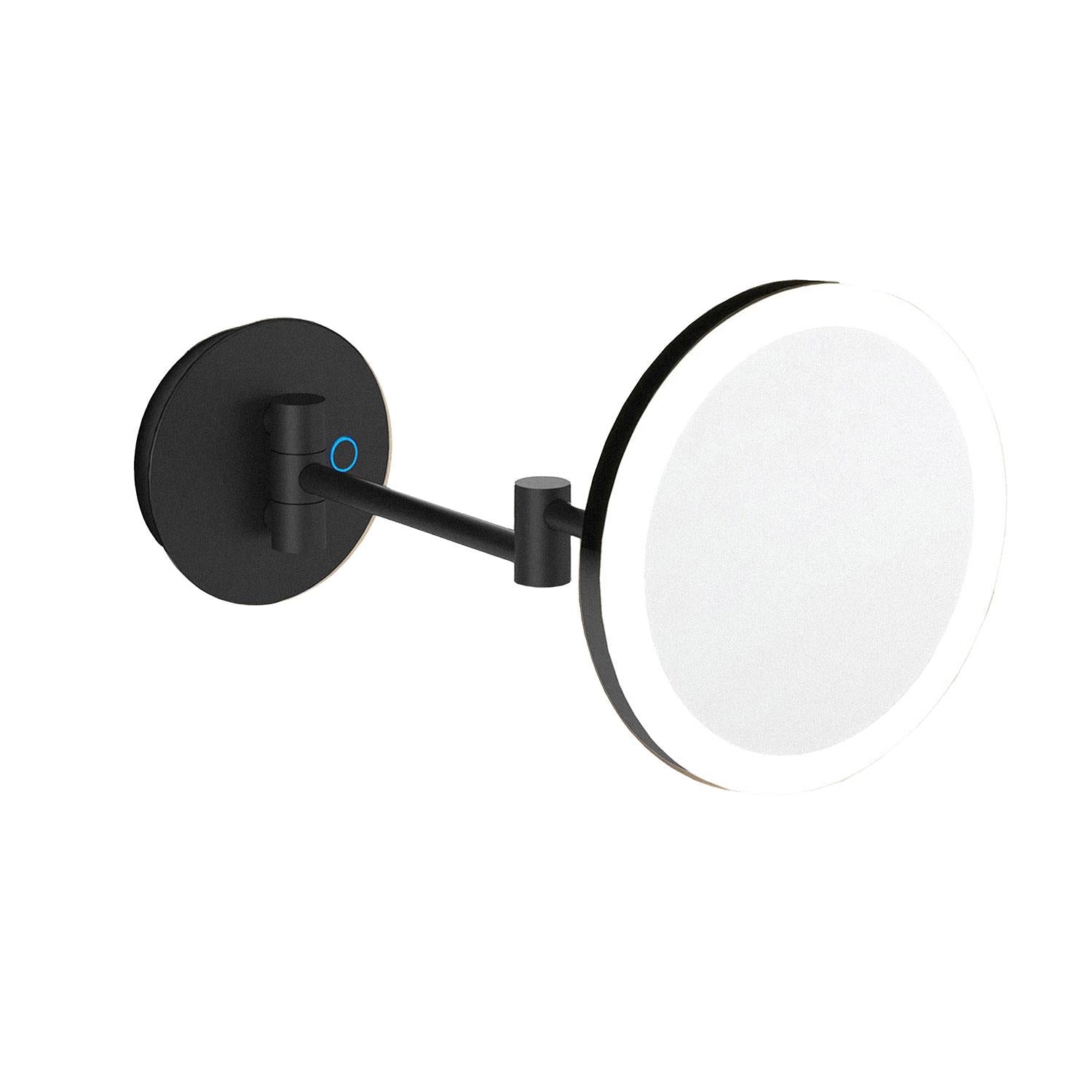 Mirror, Wall Mounted, X5, Led Light, Architect Collection | Matte Black