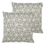 Art Deco Geometric Print Outdoor Cushion (set Of 2)