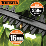 500w Hedge Trimmer Garden Electric Long Reach Telescopic Extendable Hedge Cutter Corded