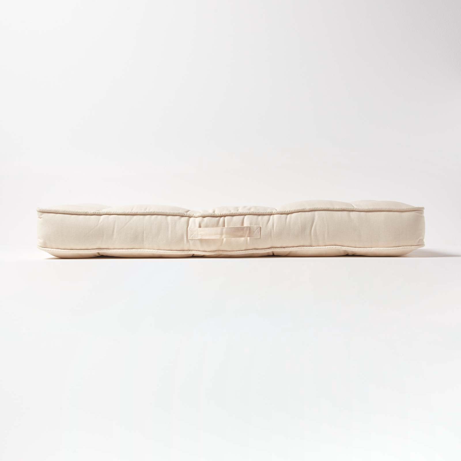 Cotton 2 Seater Booster Cushion | 50cm x 100cm | Cream