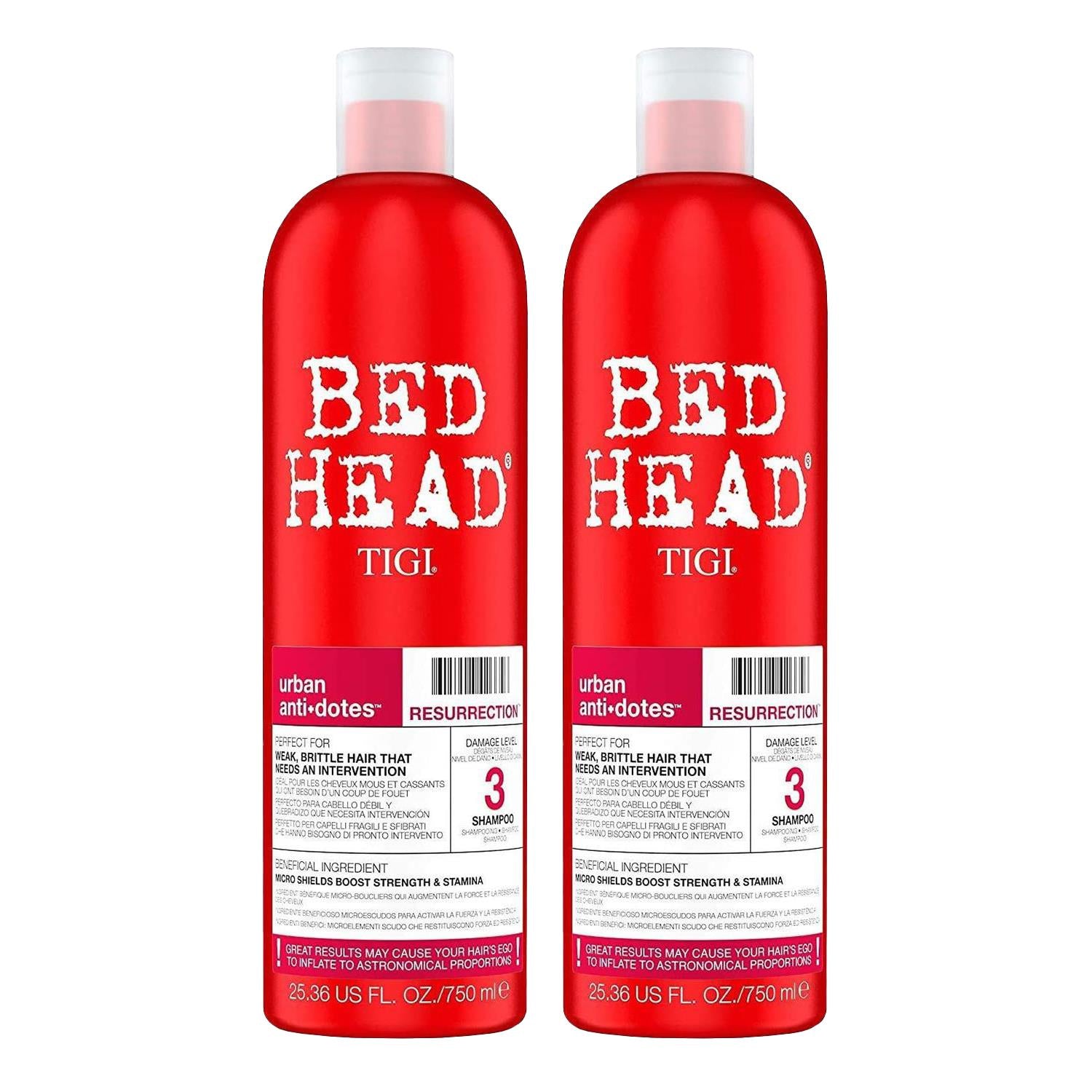 Urban Antidotes Resurrection Shampoo For Damaged Hair 750ml, 2pack