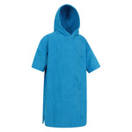 Childrens/kids Driftwood Hooded Towel | Medium | Blue