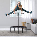 40'' Mini Trampoline, Adult Rebounder Jumper W/ Handle | Black