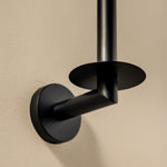 Vertical Toilet Roll Holder, Matt Black, Hidden Fixings, Start Collection