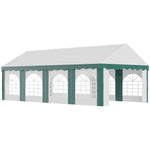 Marquee Gazebo, Party Tent With Sides And Double Doors | Large | White